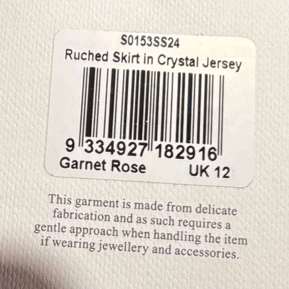 Alex Perry-rose, rauched, crystal jeweled jersey maxi skirt (only) -Size 8 USA - Picture 10 of 13